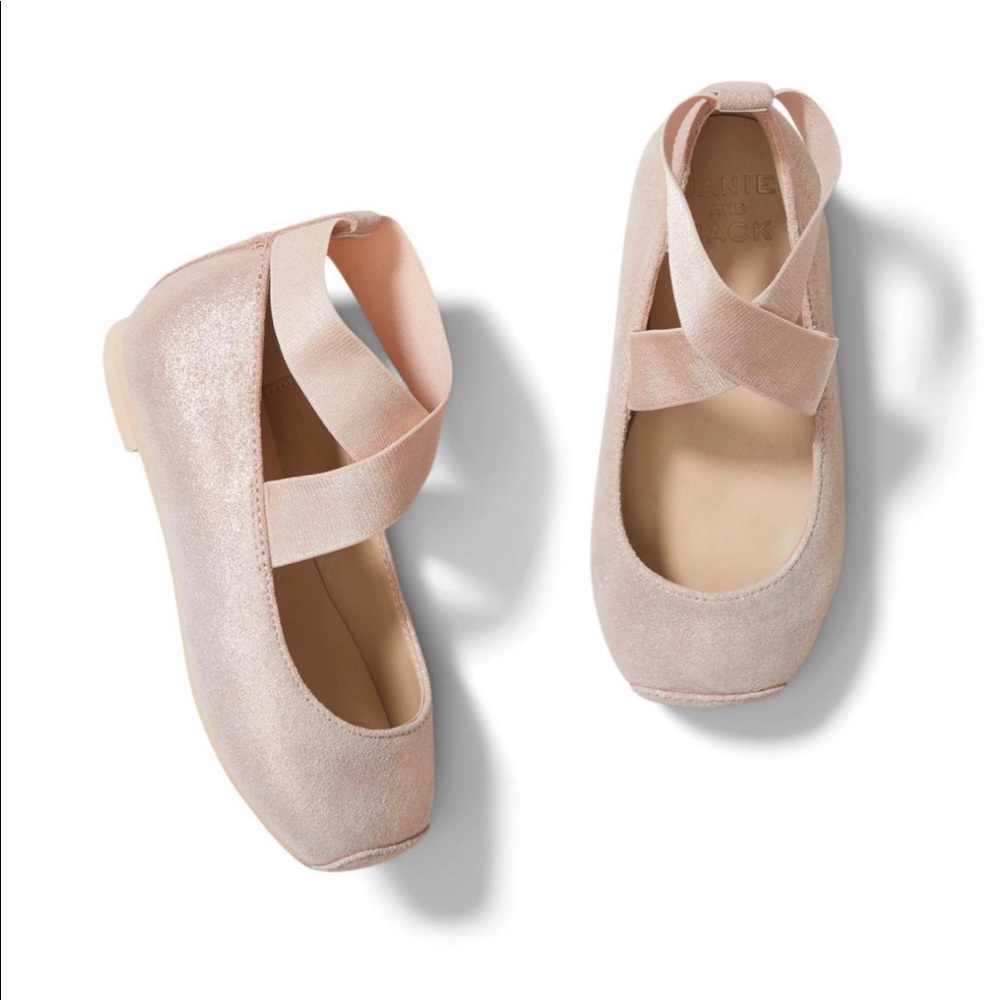 Janie and Jack SHIMMER BALLET FLAT Sz7